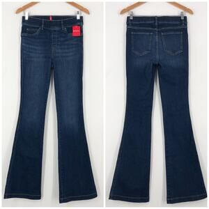 Spanx Flare Jean Comfort Shaping Stretch Pull On Midnight Shade Blue Size Small